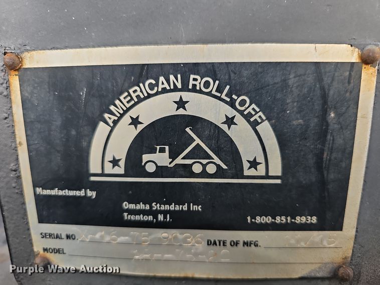 image for item DR5891 2016 Western Star 4700SB  roll-off container truck