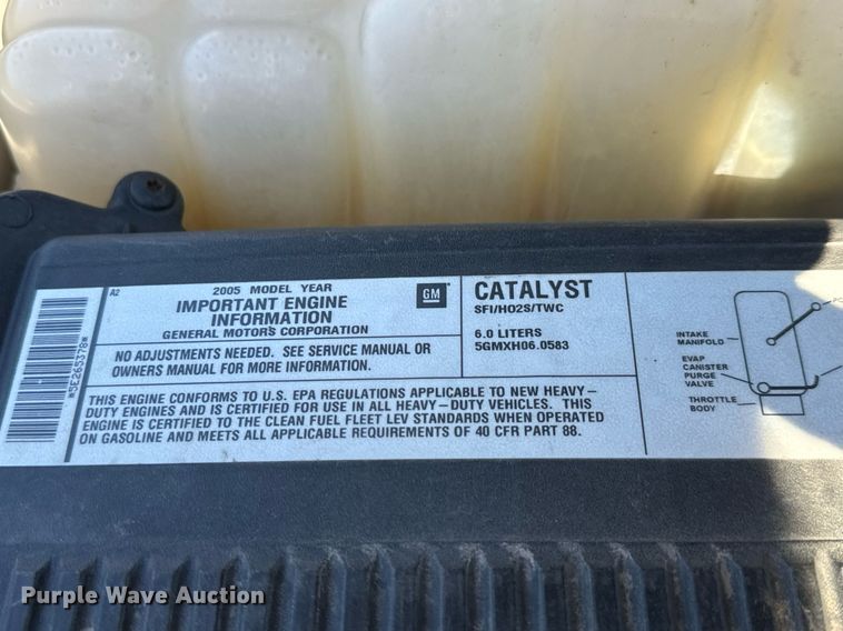 image for item GG9844 2005 GMC Sierra 2500HD  Ext. Cab pickup truck