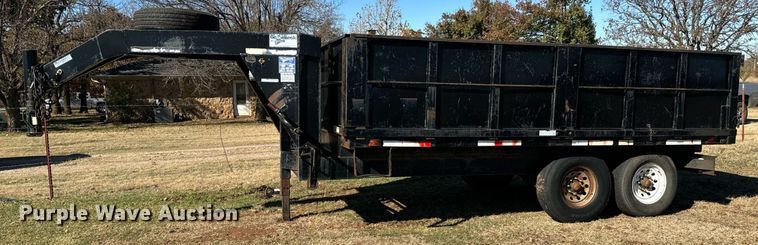 image for item GG9845 2000 Gooseneck  dump trailer