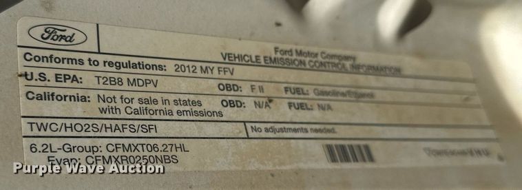 image for item GG9868 2012 Ford F250 Super Duty  SuperCab flatbed pickup truck