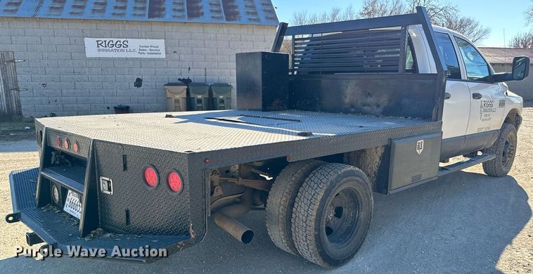 image for item GG9869 2008 Dodge Ram 3500 HD  Quad Cab flatbed pickup truck