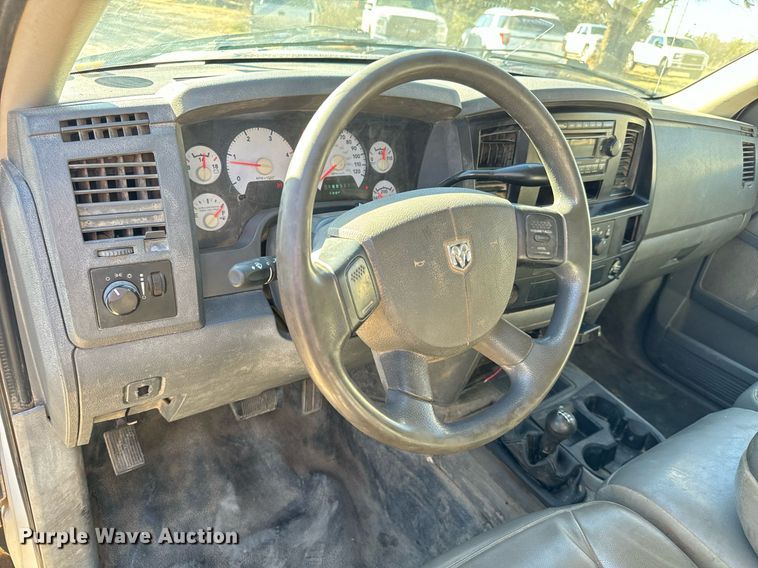 image for item GG9869 2008 Dodge Ram 3500 HD  Quad Cab flatbed pickup truck