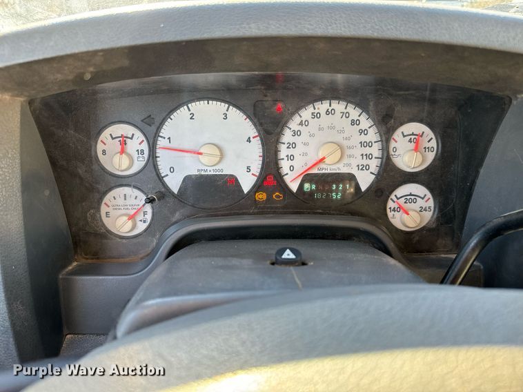 image for item GG9869 2008 Dodge Ram 3500 HD  Quad Cab flatbed pickup truck