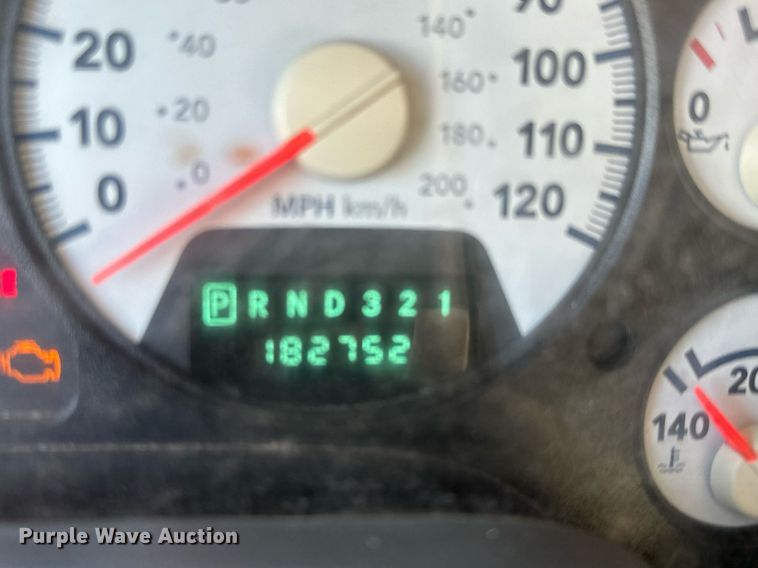 image for item GG9869 2008 Dodge Ram 3500 HD  Quad Cab flatbed pickup truck