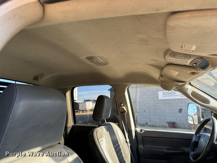 image for item GG9869 2008 Dodge Ram 3500 HD  Quad Cab flatbed pickup truck