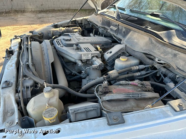 image for item GG9869 2008 Dodge Ram 3500 HD  Quad Cab flatbed pickup truck