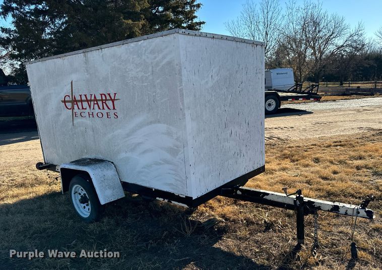 image for item GG9874 Shop built  enclosed cargo trailer