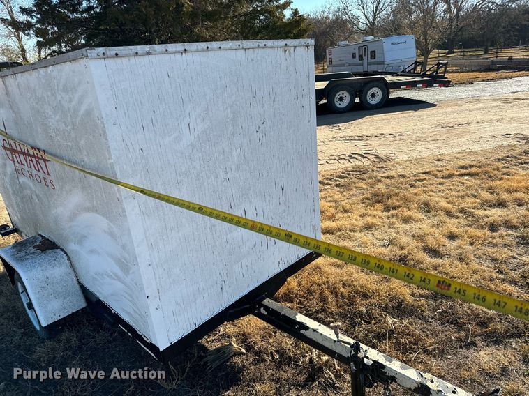 image for item GG9874 Shop built  enclosed cargo trailer