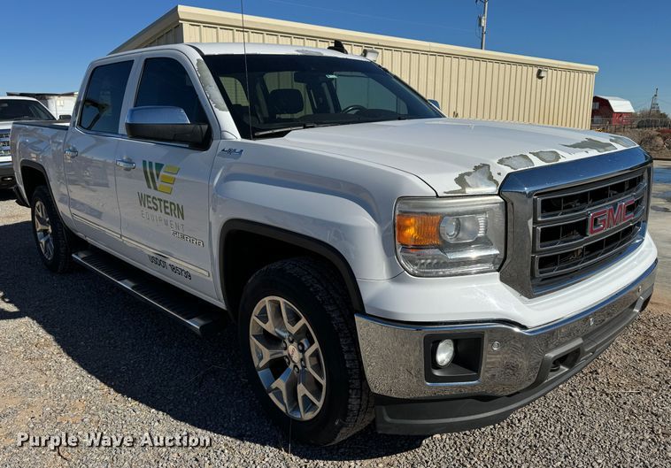 image for item GQ9229 2015 GMC Sierra 1500 SLT Crew Cab pickup truck
