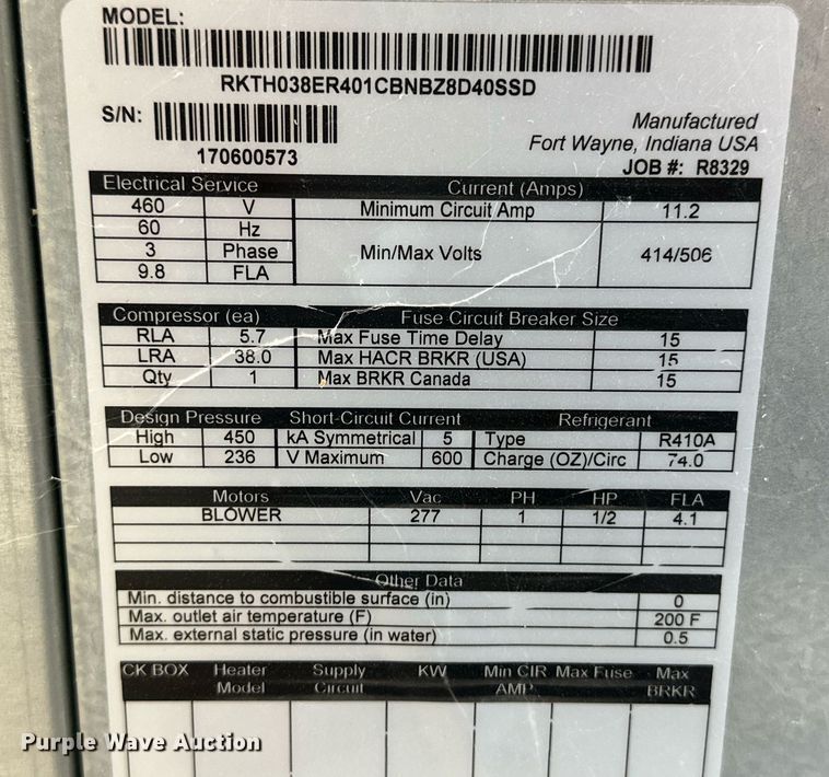 image for item IU9102 (2) heat pumps