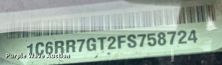 image for item IU9110 2015 Dodge Ram 1500  Quad Cab pickup truck