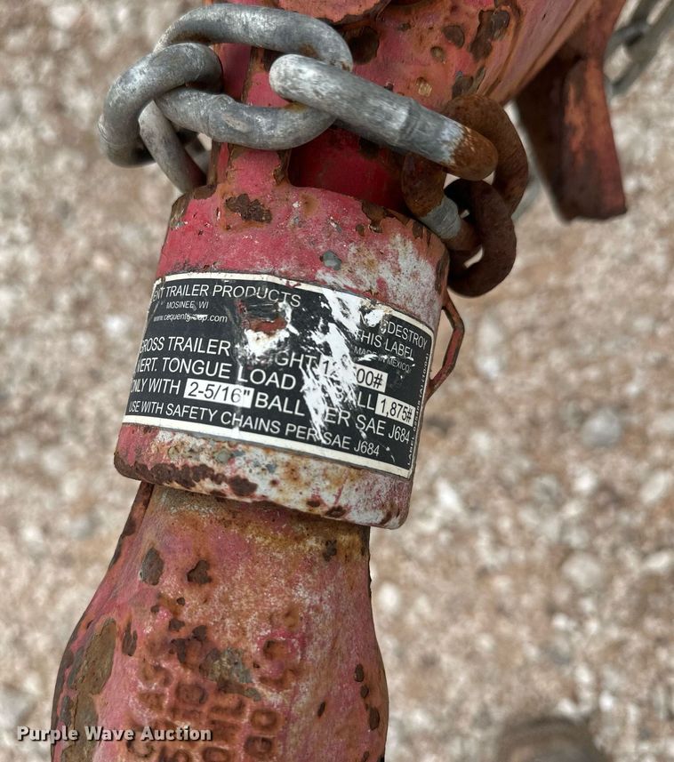 image for item IU9115 Shop built  utility trailer