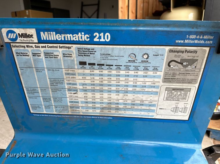 image for item JT9236 Miller 210  welder