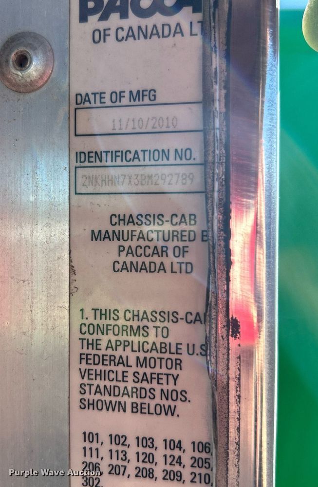 image for item KH9537 2011 Kenworth T370  delivery truck