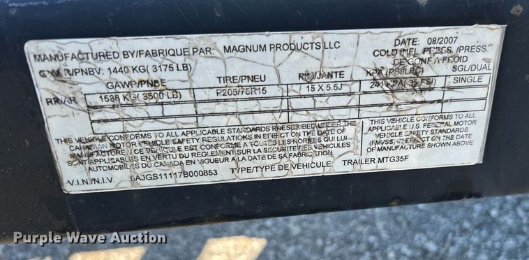 image for item KH9605 2007 Magnum MMG35FH  generator