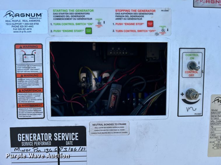 image for item KH9605 2007 Magnum MMG35FH  generator