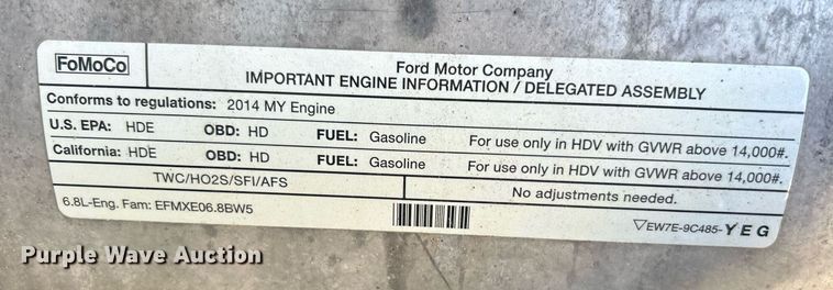 image for item KH9614 2015 Ford F650 Super Duty  flatbed truck