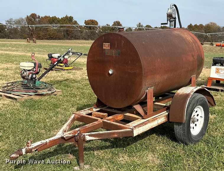 image for item KT9163 Shop built  fuel tank trailer