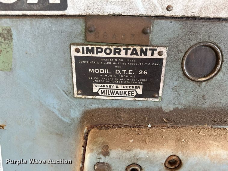 image for item KT9200 Milwaukee 250 SA  horizontal milling machine