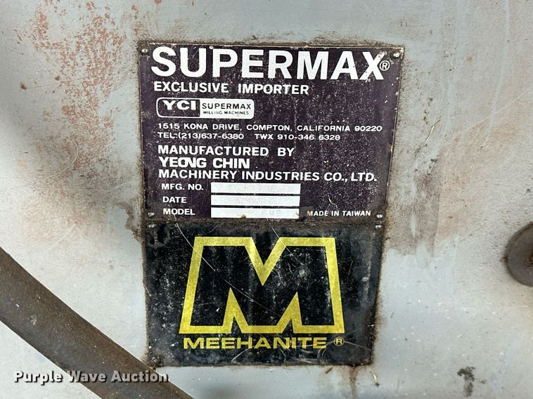 image for item KT9201 1988 Supermax YCM-16VS  vertical milling machine