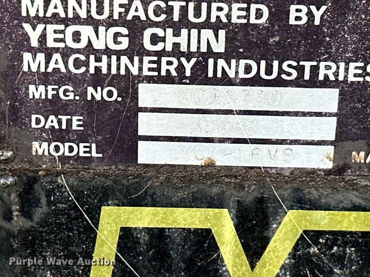 image for item KT9201 1988 Supermax YCM-16VS  vertical milling machine