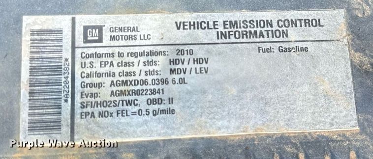 image for item KX9735 2010 Chevrolet Silverado 2500HD  Ext. Cab pickup truck