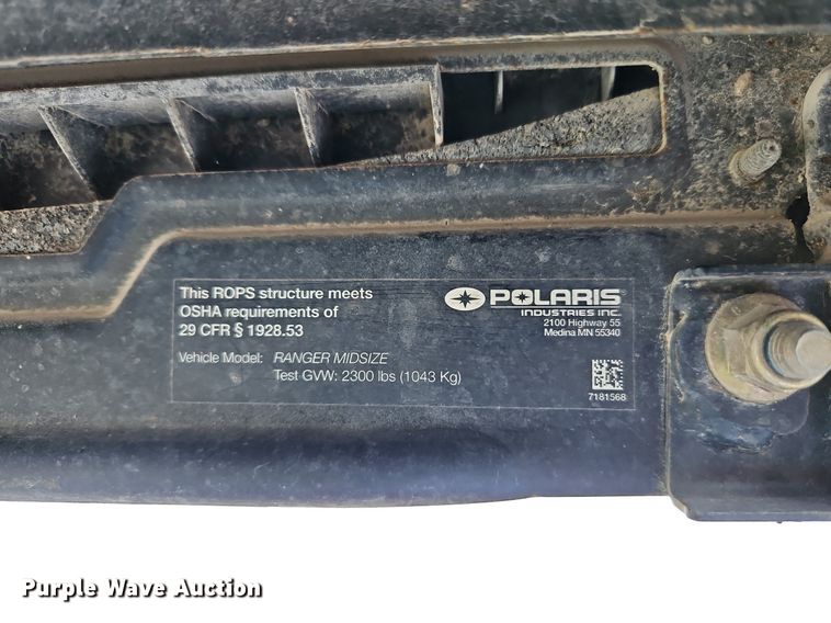 image for item LB9583 2015 Polaris Ranger  utility vehicle