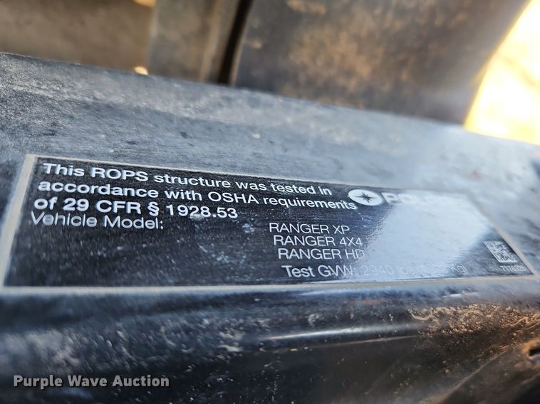 image for item LB9590 2012 Polaris Ranger XP 800 EFI  utility vehicle