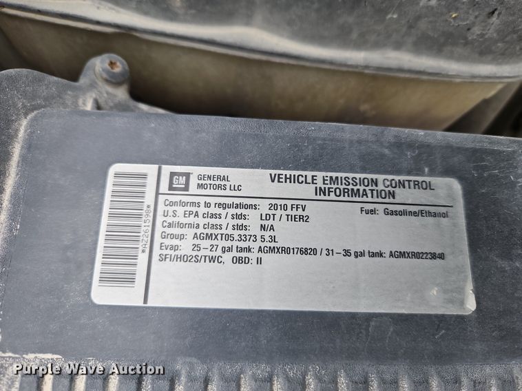 image for item LB9594 2010 Chevrolet Silverado 1500 Z71  pickup truck