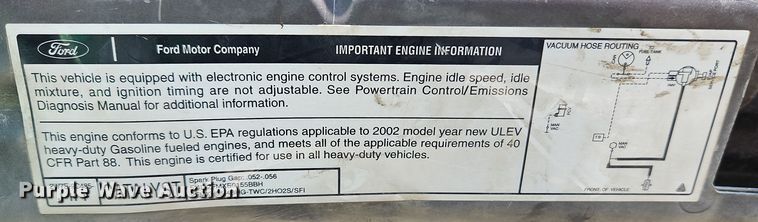 image for item LB9600 2002 Ford F250 Super Duty  SuperCab pickup truck