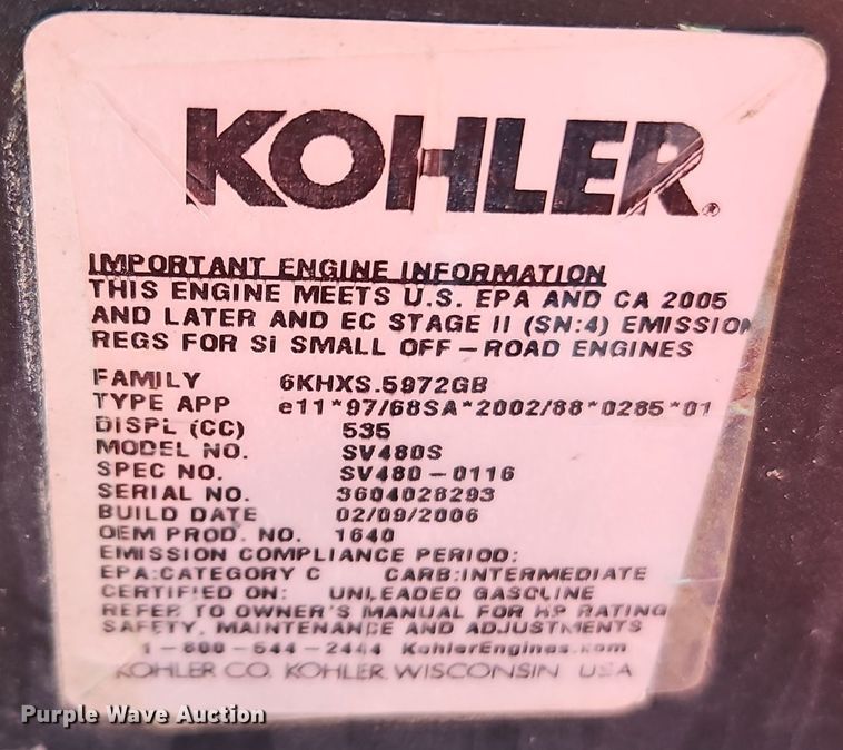 image for item LB9601 Gravely ZT1640  ZTR lawn mower