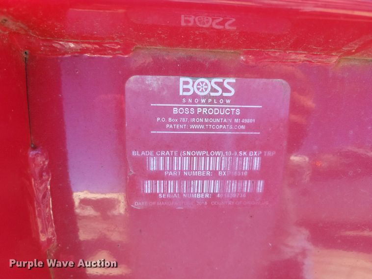 image for item LC9301 2018 Boss Trip-Edge SK  snow pusher