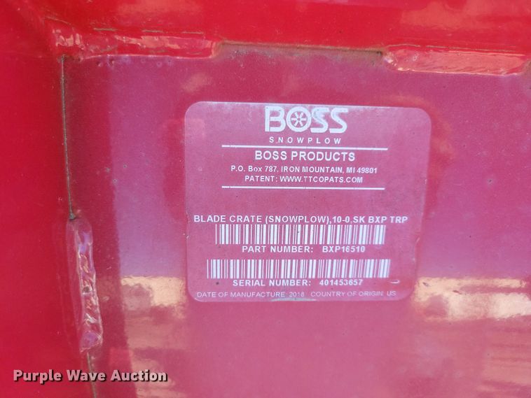image for item LC9302 2018 Boss Trip-Edge SK  snow pusher