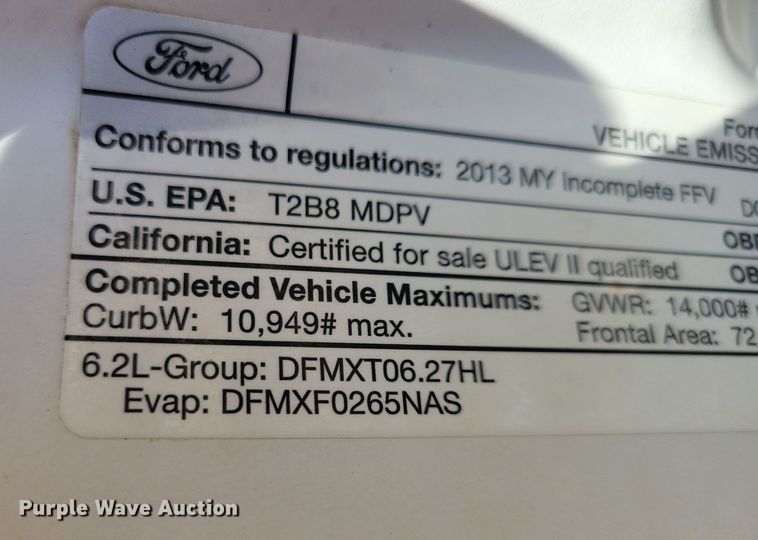 image for item LC9305 2013 Ford F350 Super Duty  SuperCab dump bed pickup truck