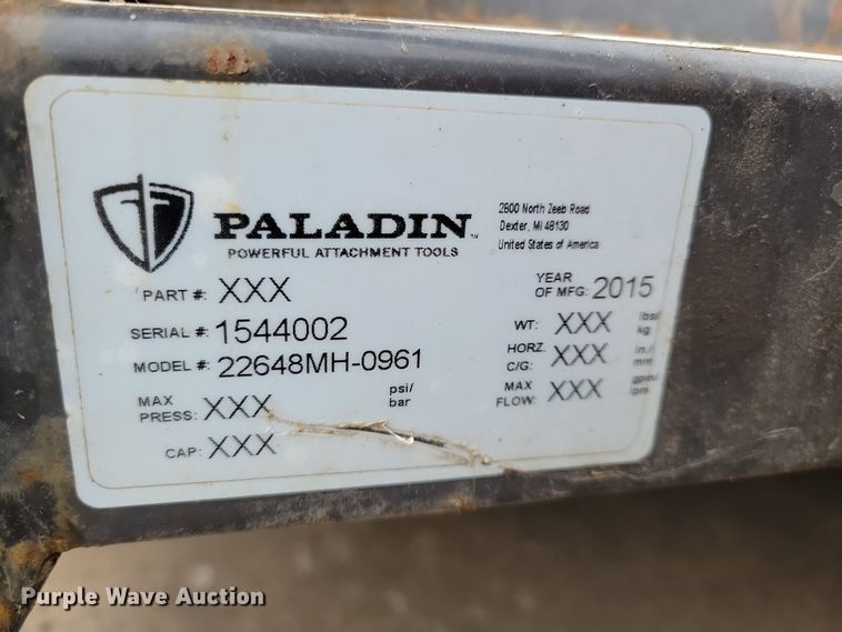 image for item LC9327 2015 Paladin Sweepster  compact utility loader broom