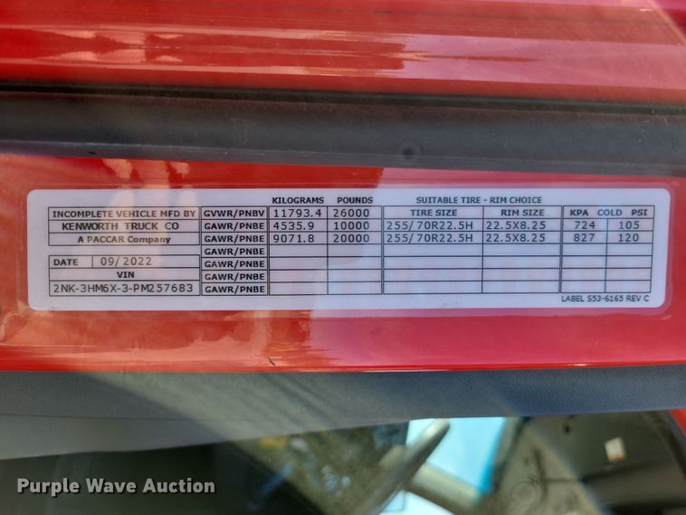 image for item LO9967 2023 Kenworth T280  rollback truck