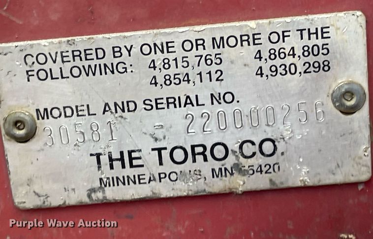 image for item LS9539 Toro Ground Master 580-D  lawn mower