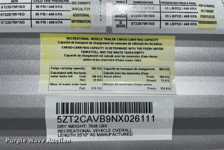 image for item LV9186 2022 Forest River Catalina  camper