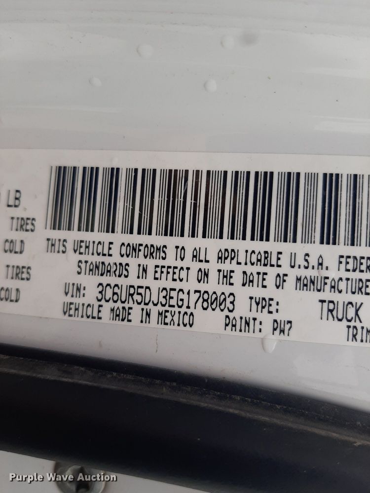 image for item LX9818 2014 Dodge Ram 2500HD  Crew Cab pickup truck