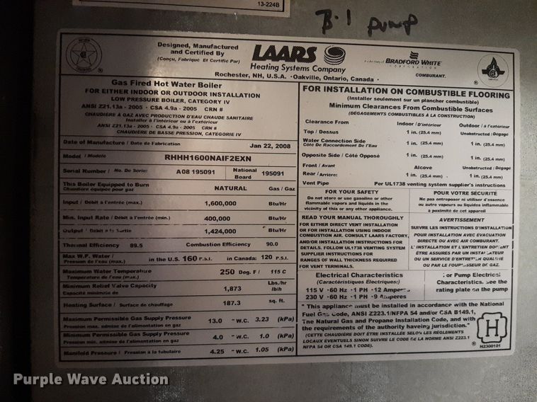 image for item LX9822 (3) boilers