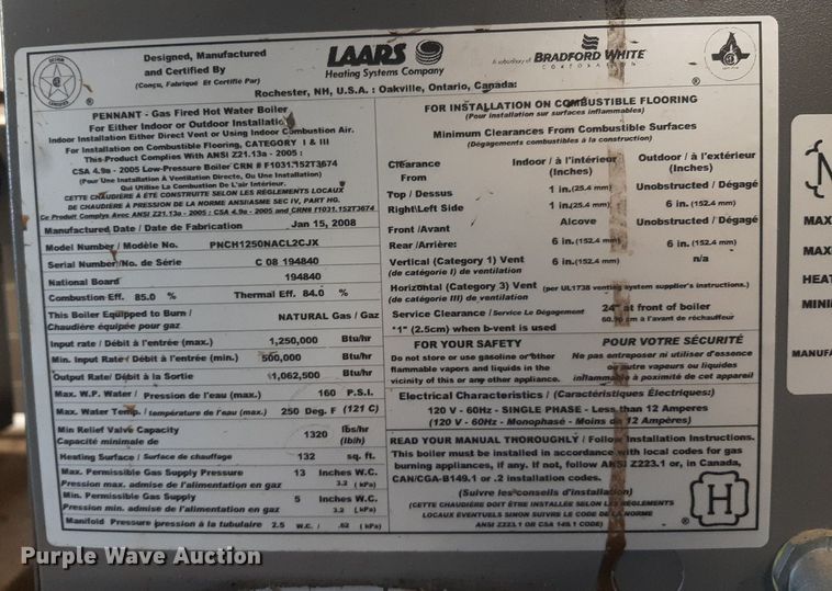 image for item LX9822 (3) boilers