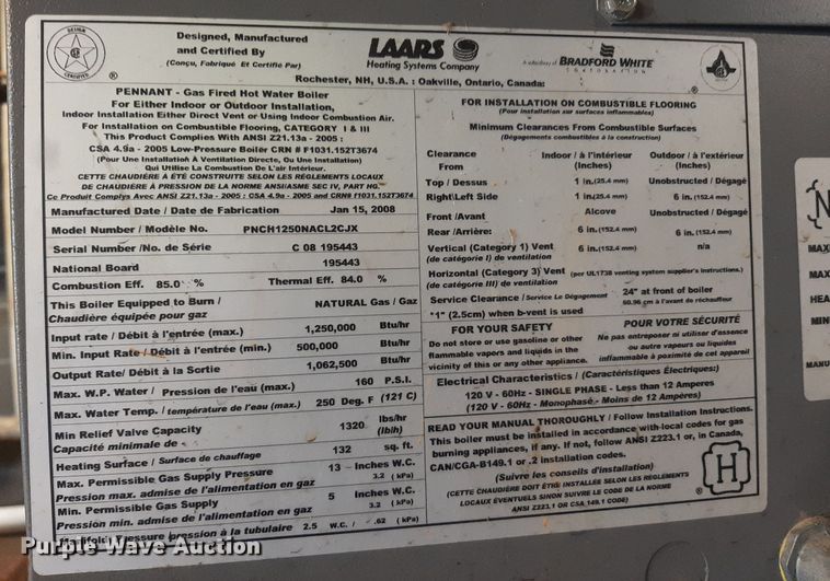 image for item LX9822 (3) boilers