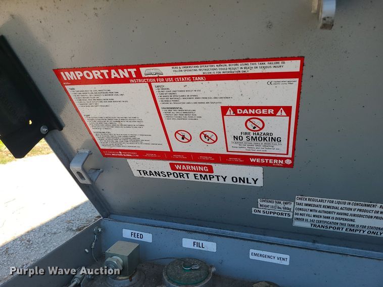 image for item MG9736 2017 Western Global Fuel Cube FCP500  tank