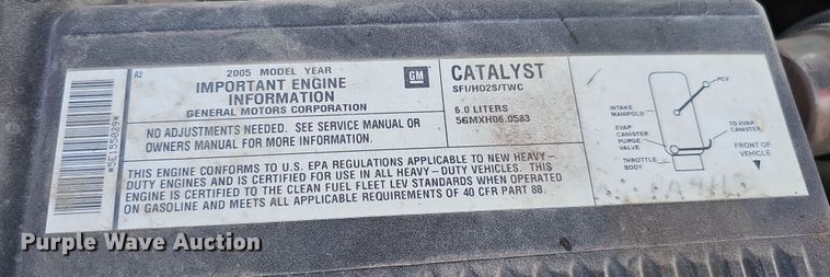 image for item MH9513 2005 Chevrolet Silverado 2500HD  Ext. Cab pickup truck