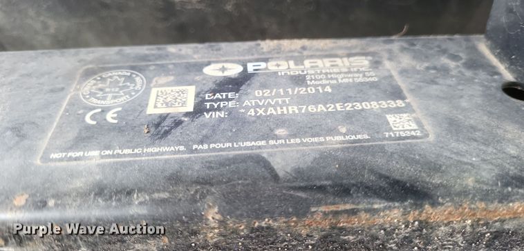 image for item MI9839 2014 Polaris Ranger 6x6  utility vehicle