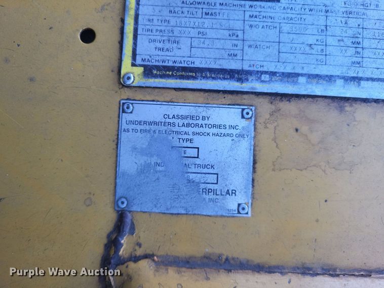 image for item MI9843 Caterpillar EP18T  forklift