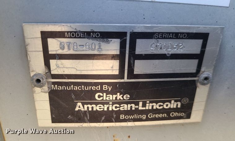 image for item MJ9444 American Lincoln 578-601  sweeper