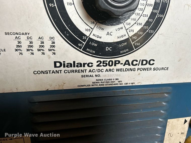 image for item MO9093 Miller Dialarc 250P-AC/DC  welder