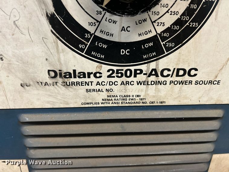 image for item MO9100 Miller Dialarc 250P-AC/DC  welder