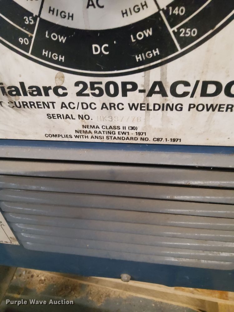 image for item MO9100 Miller Dialarc 250P-AC/DC  welder